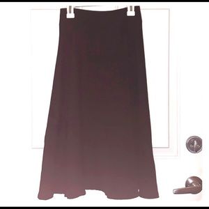 Long Black Circle Skirt